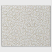 Elegantes Blumenblätterpapier Geschenkpapier (Flach)