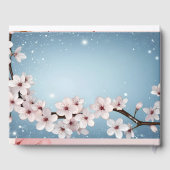 Elegantes Blumenblossom Hochzeitsplanung Gästebuch (Rückseite)