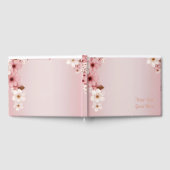Elegantes Blumenblossom Hochzeitsplanung Gästebuch (Voll)