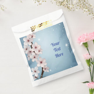 Elegantes Blumenblossom Hochzeitsplanung Geschenktütchen