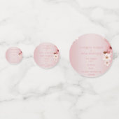 Elegantes Blumenblossom Hochzeitsplanung Konfetti (Vorderseiten)