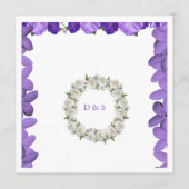 Elegantes Blumenbogen-Hochzeitsprogramm | Acryl  Programm (Rückseite)