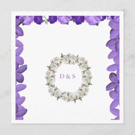 Elegantes Blumenbogen-Hochzeitsprogramm | Acryl Programm (Rückseite)