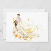 Elegantes Blumenbräu Romantisches Hochzeitsdesign Einladung (Vorderseite)