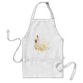 Elegantes Blumenbräu Romantisches Hochzeitsdesign Schürze (Vorne)