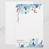 Elegantes Blumenbriefpapier Briefpapier (Vorne/Hinten)