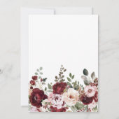 Elegantes Blumenbrunch und Bubbly Brautparty Einladung (Rückseite)