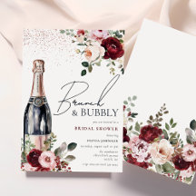 Elegantes Blumenbrunch und Bubbly Brautparty