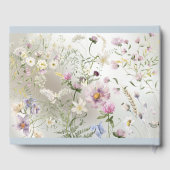 Elegantes Blumenbuch Gästebuch (Rückseite)