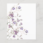 Elegantes Blumenbudget Bridal Luncheon Einladung (Rückseite)