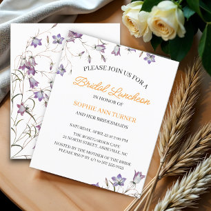 Elegantes Blumenbudget Bridal Luncheon Einladung
