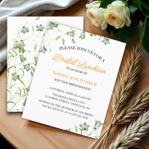 Elegantes Blumenbudget Bridal Luncheon Einladung
