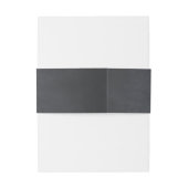 Elegantes Blumenchalkboard rustikales Hochzeitsmon Einladungsbanderole (Rückseitenbeispiel)