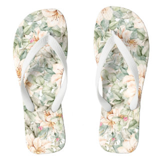 elegantes Blumendesign Badesandalen