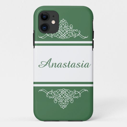Elegantes Blumendesign Case-Mate iPhone Hülle (Rückseite)