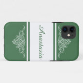 Elegantes Blumendesign Case-Mate iPhone Hülle (Rückseite (Horizontal))