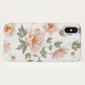 Elegantes Blumendesign Case-Mate iPhone Hülle (Rückseite (Horizontal))