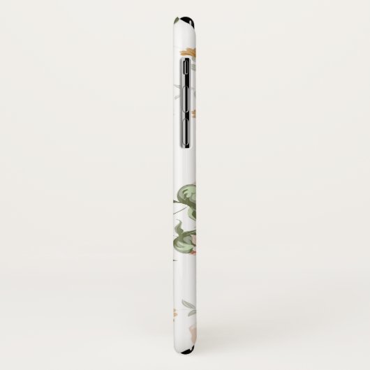 Elegantes Blumendesign Case-Mate iPhone Hülle (Hinten/Links)
