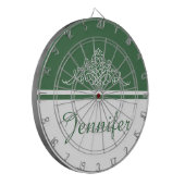 Elegantes Blumendesign Dartscheibe (Vorderseite Links)