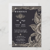 Elegantes Blumendesign - Einladung (Vorderseite)