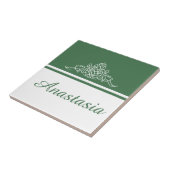 Elegantes Blumendesign Fliese (Seite)