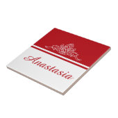 Elegantes Blumendesign Fliese (Seite)