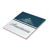 Elegantes Blumendesign Fliese (Seite)