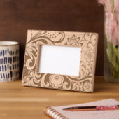 Elegantes Blumendesign Geätzte Rahmen (Links)