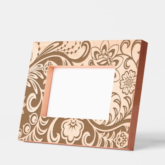 Elegantes Blumendesign Geätzte Rahmen (Links)