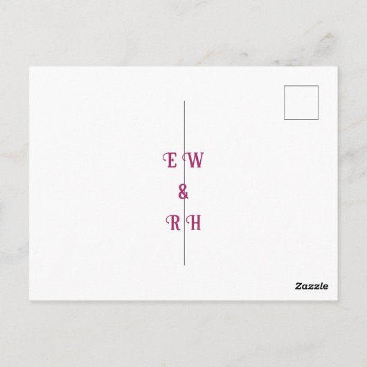 Elegantes Blumendesign in lebhaften Farben Postkarte (Rückseite)