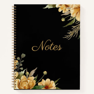 Elegantes Blumendesign Journal Spiral Notebook Notizblock