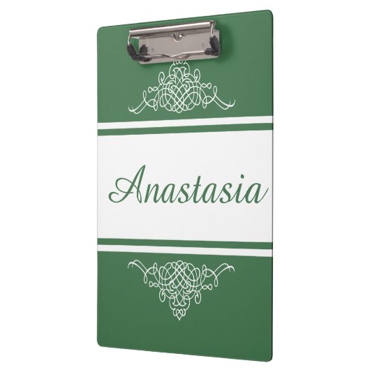 Elegantes Blumendesign Klemmbrett (Links)