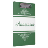 Elegantes Blumendesign Klemmbrett (Rechts)