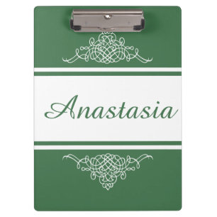 Elegantes Blumendesign Klemmbrett