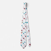 Elegantes Blumendesign Krawatte (Vorderseite)