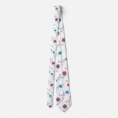 Elegantes Blumendesign Krawatte (Rückseite)