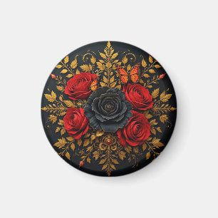Elegantes Blumendesign Magnet