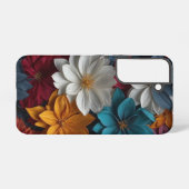 Elegantes Blumendesign mit farbenfrohen Florets Samsung Galaxy Hülle (Rückseite (Horizontal))