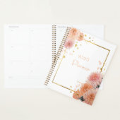 Elegantes Blumendesign mit Rosa und Gold Planer (Anzeige)
