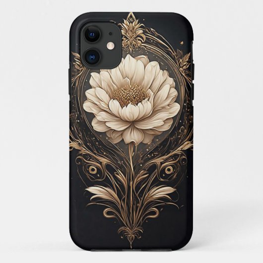 Elegantes Blumendesign mit Verzierten Mustern Case-Mate iPhone Hülle (Rückseite)