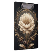 Elegantes Blumendesign mit Verzierten Mustern Klemmbrett (Rechts)