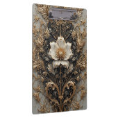 Elegantes Blumendesign mit Verzierten Mustern Klemmbrett (Rechts)