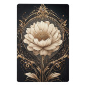 Elegantes Blumendesign mit Verzierten Mustern Mini Klemmbrett (Rückseite)