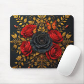 Elegantes Blumendesign Mousepad (Mit Mouse)
