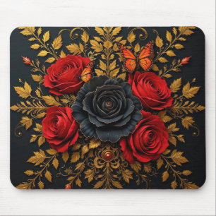 Elegantes Blumendesign Mousepad