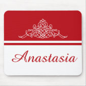 Elegantes Blumendesign Mousepad (Vorne)