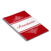 Elegantes Blumendesign Notizblock (Rechte Seite)