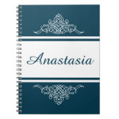 Elegantes Blumendesign Notizblock (Vorderseite)