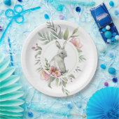 Elegantes Blumendesign Pappteller (Party)