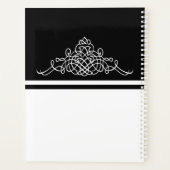 Elegantes Blumendesign Planer (Rückseite)